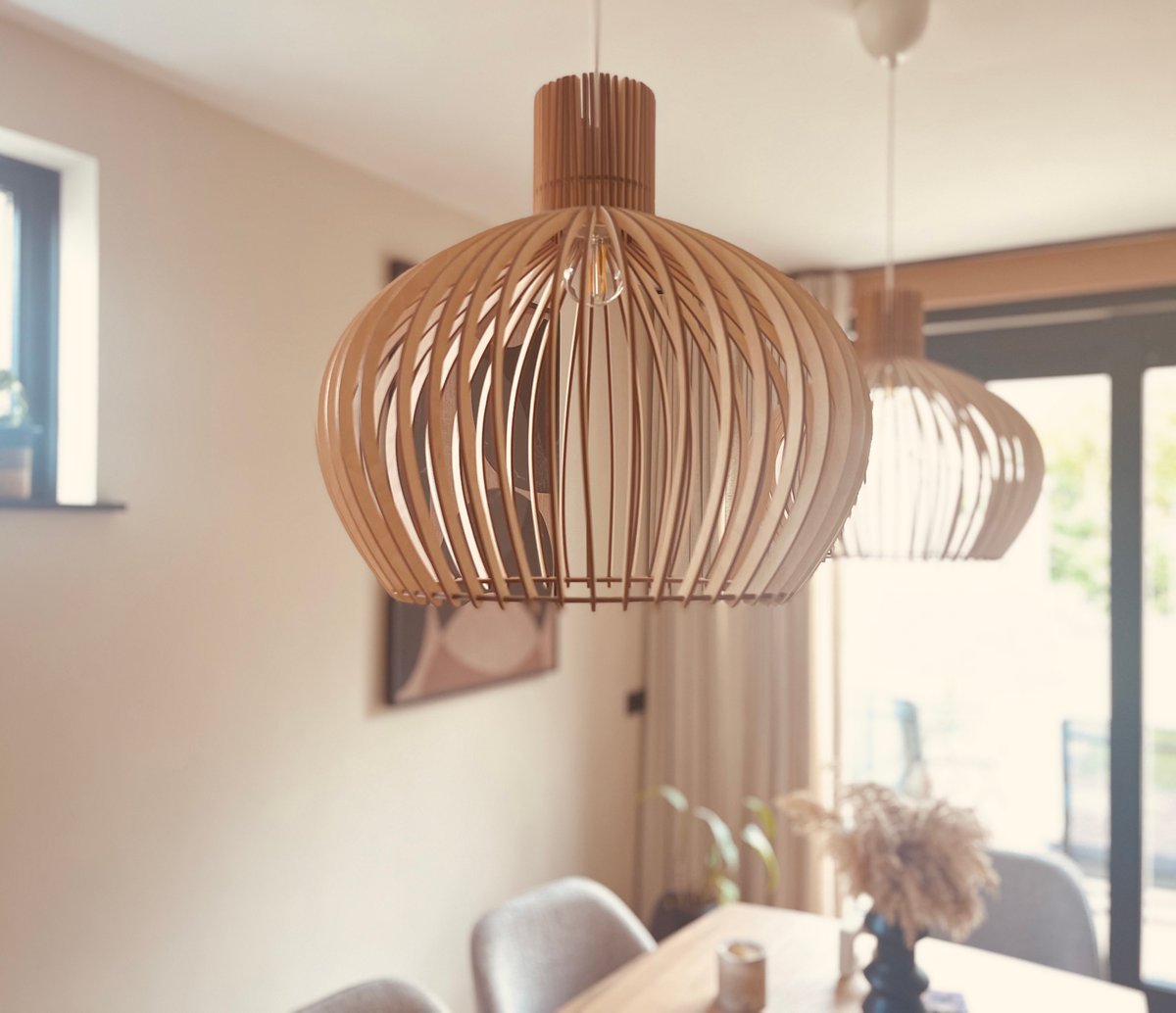 Designlamp_Eetkamer_Rust_Japandi